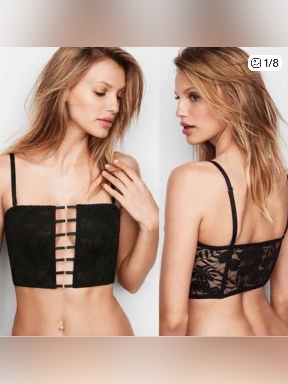 Victoria’s Secret Malibu Lace Bustier Top Sz S